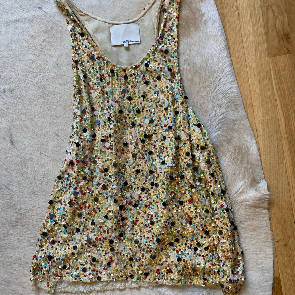 3.1 Phillip Lim Multicolor Sequin Tank Top